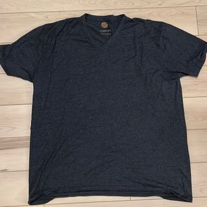 WOHVEN - Men’s XXL - Dark Navy/Blue - V Neck T Shirt